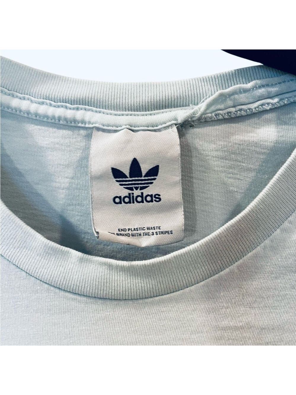 Adidas Originals Men’s Adicolor Essentials Trefoil Tee Shirt Blue Size: Medium - Picture 4 of 5